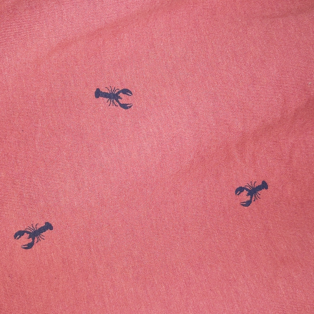 $5 Sale!! Cotton T-shirt with Blue Lobsters - Picture 2 of 3